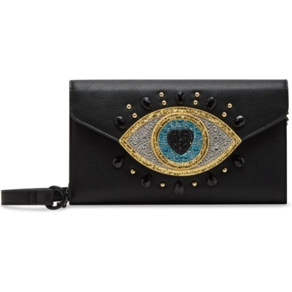 Betsey Johnson Eye Embellished Crossbody Handbag - Picture 1 of 4